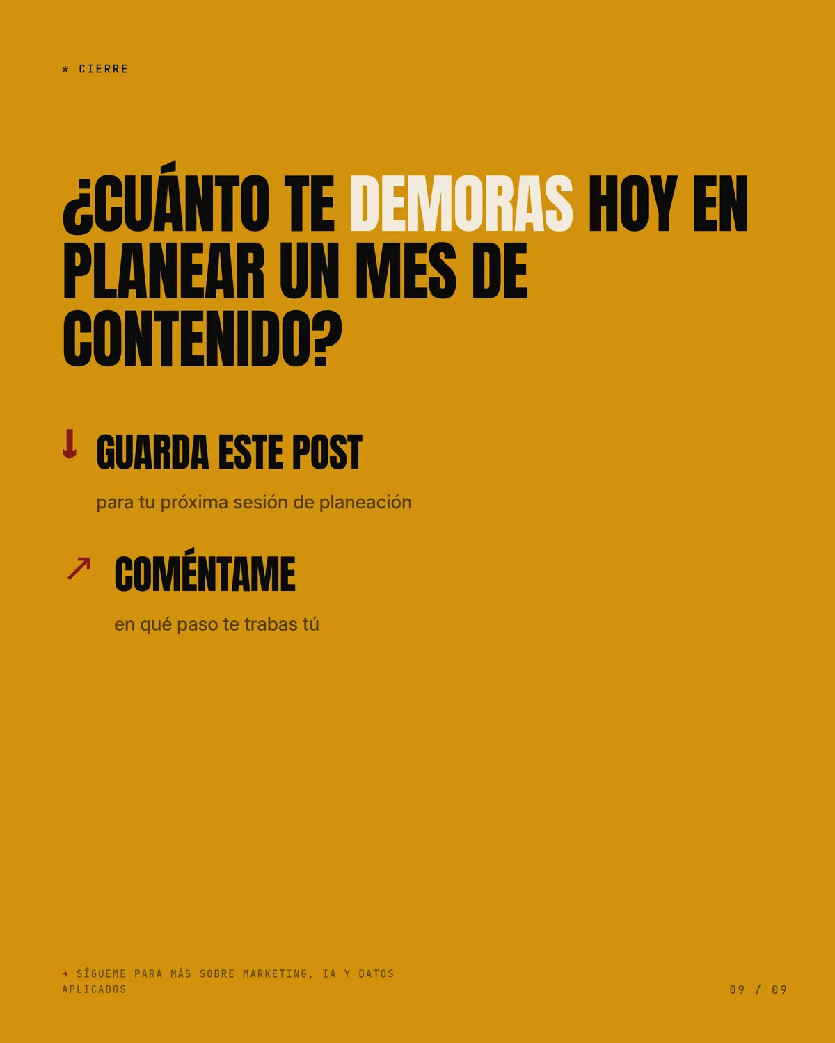 Arma tu calendario del mes en una sola sentada — pieza 9