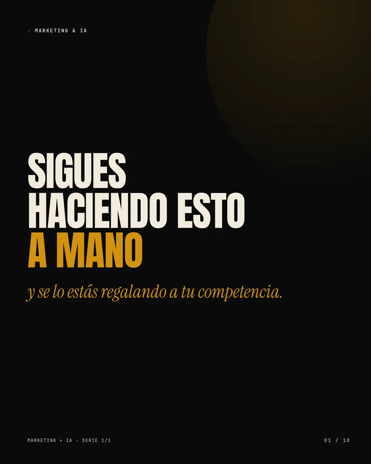 Sigues haciendo esto a mano en marketing