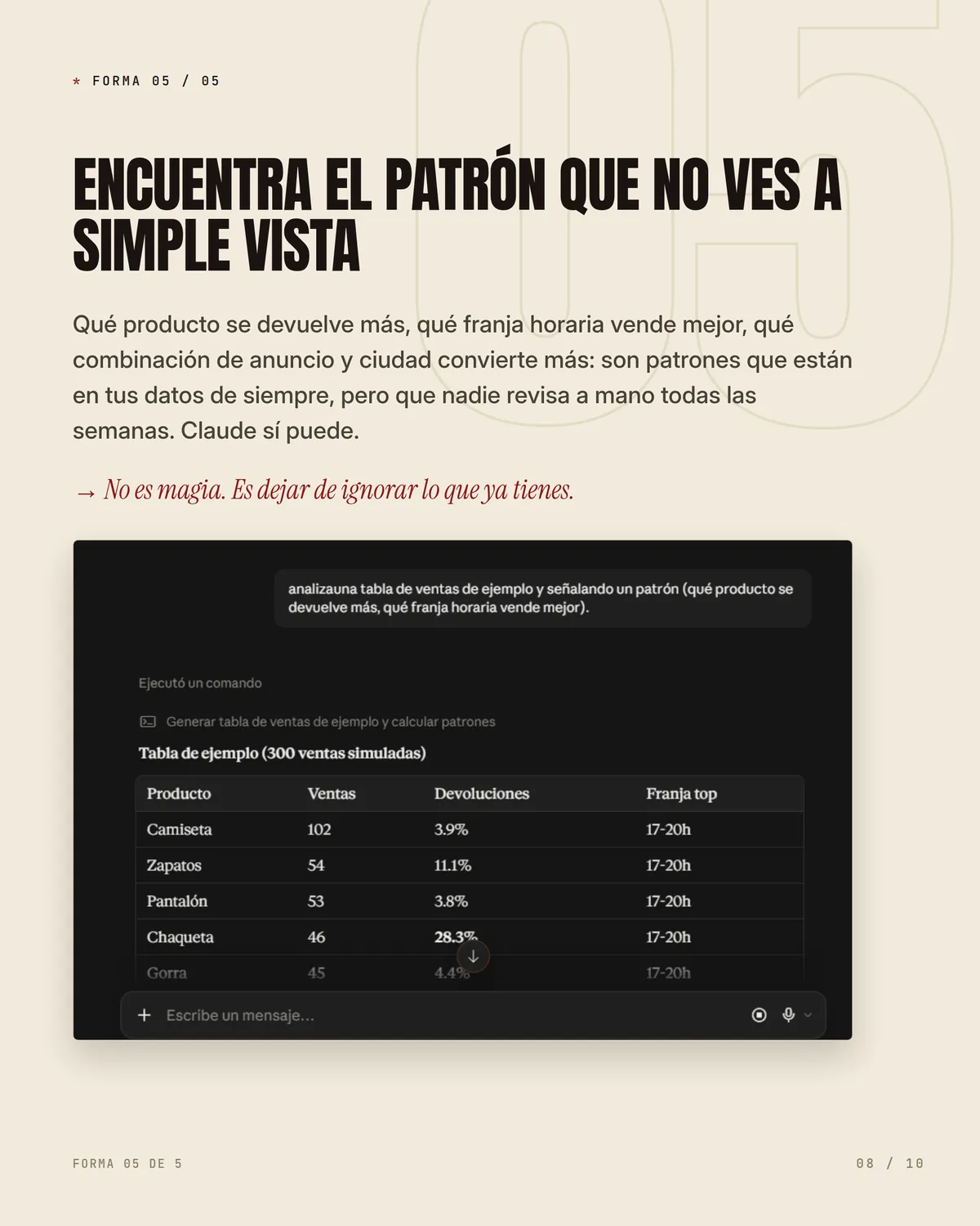 Sigues haciendo esto a mano en marketing — pieza 8