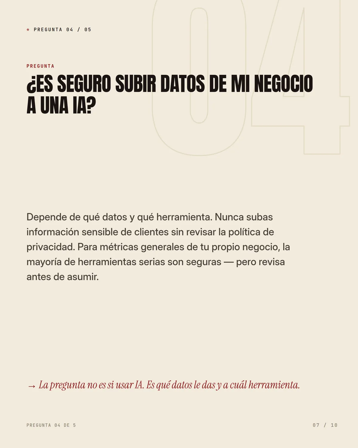 Las 5 preguntas que más me hacen sobre IA — pieza 7